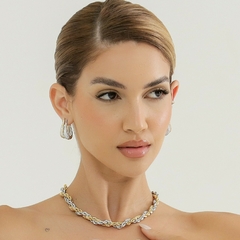 BRINCO ARGOLA GOTA CLICK ZIRCONIAS - comprar online