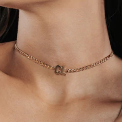 CHOKER CORRENTE PERSONALIZADO ATÉ 2 LETRAS - comprar online