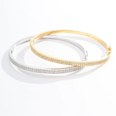 BRACELETE ZIRCONIA DUPLA LUXY - comprar online