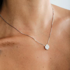 COLAR TREVO LISO - Adrélle Semijoias