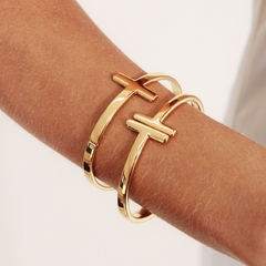 BRACELETE INSPIRACAO T - Adrélle Semijoias