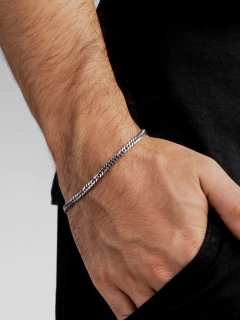Imagem do PULSEIRA AÇO INOX ELOS DUPLO GRUMET