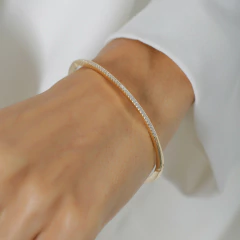 BRACELETE CRAVEJADO ZIRCONIAS ARTICULADO - comprar online