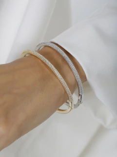 BRACELETE MICRO ZIRCONIAS DUPLA LUXO - buy online