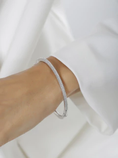 BRACELETE MICRO ZIRCONIAS DUPLA LUXO - Adrélle Semijoias