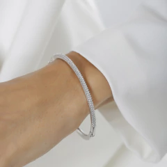BRACELETE MICRO ZIRCONIAS DUPLA LUXO - Adrélle Semijoias