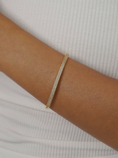 BRACELETE ZIRCONIA DUPLA LUXY - loja online