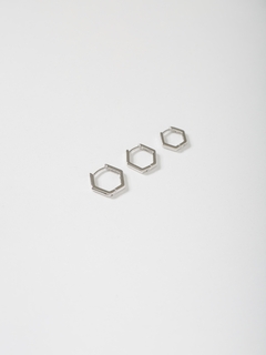 TRIO ARGOLA GEOMÉTRICA LISA - Adrélle Semijoias