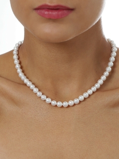 COLAR PEROLA SHELL LUXO - Adrélle Semijoias