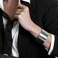 BRACELETE MAX GOLD LISO - Adrélle Semijoias