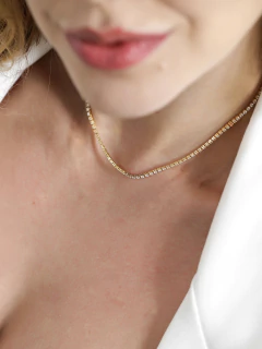 CHOKER RIVIERA CRISTAL 2MM