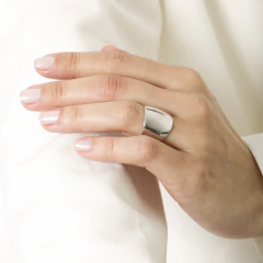 ANEL LISO MAX AJUSTÁVEL RÓDIO BRANCO - comprar online