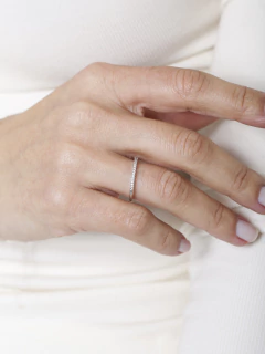 ANEL DETALHADO CRAVEJADO RODIO - online store