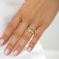 ANEL LISO COM MICROZIRCONIA - comprar online
