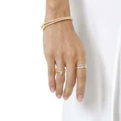 ANEL DUPLO BAGUETE CRAVEJADO