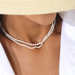 CHOKER PÉROLA NATURAL ORGÂNICA - online store