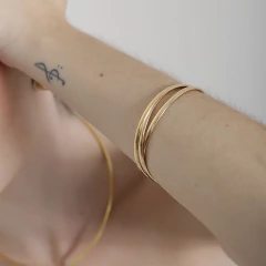 mix de braceletes em ouro 18 k