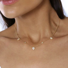 COLAR GOTAS CRAVEJADA E PONTO DE LUZ on internet