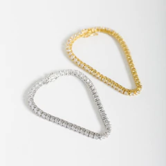 PULSEIRA RIVIERA CRISTAL INSP JOALHERIA - Adrélle Semijoias