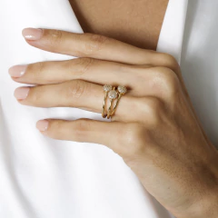 Image of ANEL REDONDO CRAVEJADO DELICADO