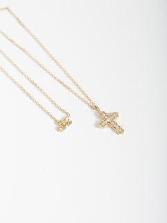 COLAR CRUCIFIXO E FÉ CRAVEJADO - buy online