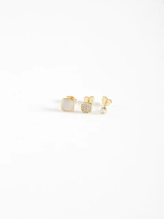 TRIO QUADRADO MADRE PÉROLA E CRAVEJADO - online store