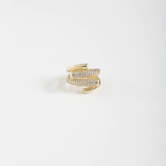 ANEL CRAVEJADO INVERTIDO MUSE - Adrélle Semijoias