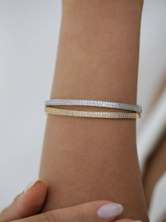 BRACELETE ZIRCONIA DUPLA LUXY na internet