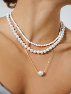 COLAR ESFERA PÉROLA SHELL en internet