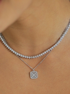 CONJUNTO MICRO ZIRCONIA QUADRADO - comprar online