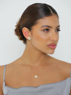 CONJUNTO MICRO ZIRCONIA QUADRADO na internet