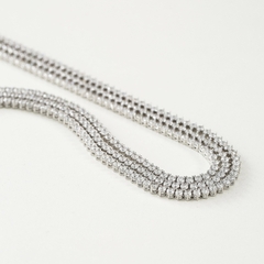 COLAR RIVIERA 3 GARRAS 3MM - Adrélle Semijoias