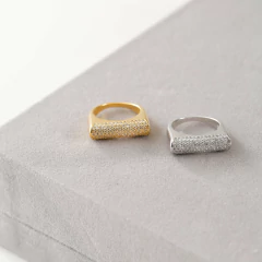 ANEL ICONIC CRAVEJADO MAX - Adrélle Semijoias