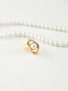 ANEL ORGANICO COM PEROLA - tienda online