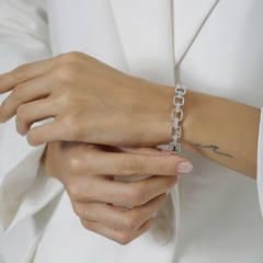 BRACELETE ELOS COM MICRO ZIRCONIA - comprar online