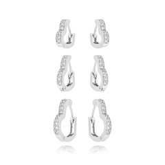 BRINCO TRIO CORAÇÃO ZIRCONIA FLUIR - buy online