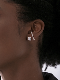 BRINCO EAR HOOK ZIRCONIA PRATA 925 en internet