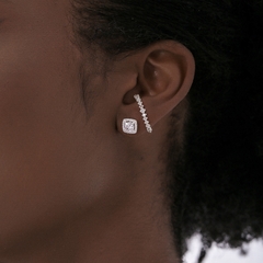 BRINCO EAR HOOK ZIRCONIA PRATA 925 - comprar online