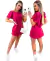 Macacão Feminino Curto Vestido Soltinho Manga Bufante Crepe na internet