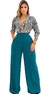Imagem do Calça Feminina Pantalona Wide Leg Social Alfaiataria Solta