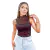 Body Renda Guipir Tule Feminino Gola Fechada