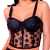 Top Tule Corselet Bojo Detalhe Flor Faixa Cetim - comprar online