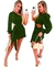Vestido Curto Soltinho Manga Longa Ombro Só De Amarrar Duna