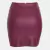 Saia Curta Feminina Couro Fake Zíper Frontal Blogueiras - comprar online