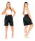 Bermuda Jorts Linho Feminino Social Larguinho Bolso Passante - loja online