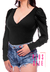 Body Tule Decote V Plus Size - loja online