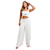 Calça Wide Leg Crepe Duna
