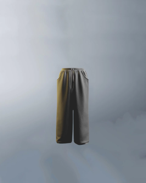 Calça Reta Moletom Cinza Pepita de Bismuto