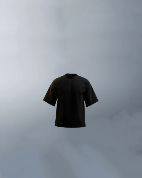 Camiseta Oversized Preto Obsidian Fio 26.1