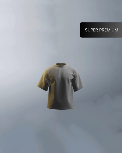 Camiseta Oversized Cinza Pepita de Bismuto Alta Gramatura